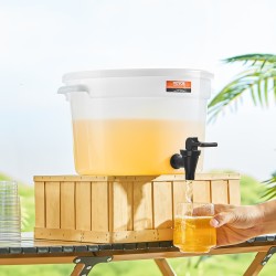 Juoma-annostelija 11 L PP- ja PC-muovinen jousikuormitteisella hanalla juhliin ja ravintoloihin