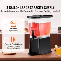 Juoma-annostelija 11 l PP-muovi kapea jalusta ravintoloihin ja juhliin