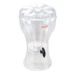 Juomadispenseri 13 litran läpinäkyvä PC-muovi tiputtamaton hana elintarvikekäyttöön