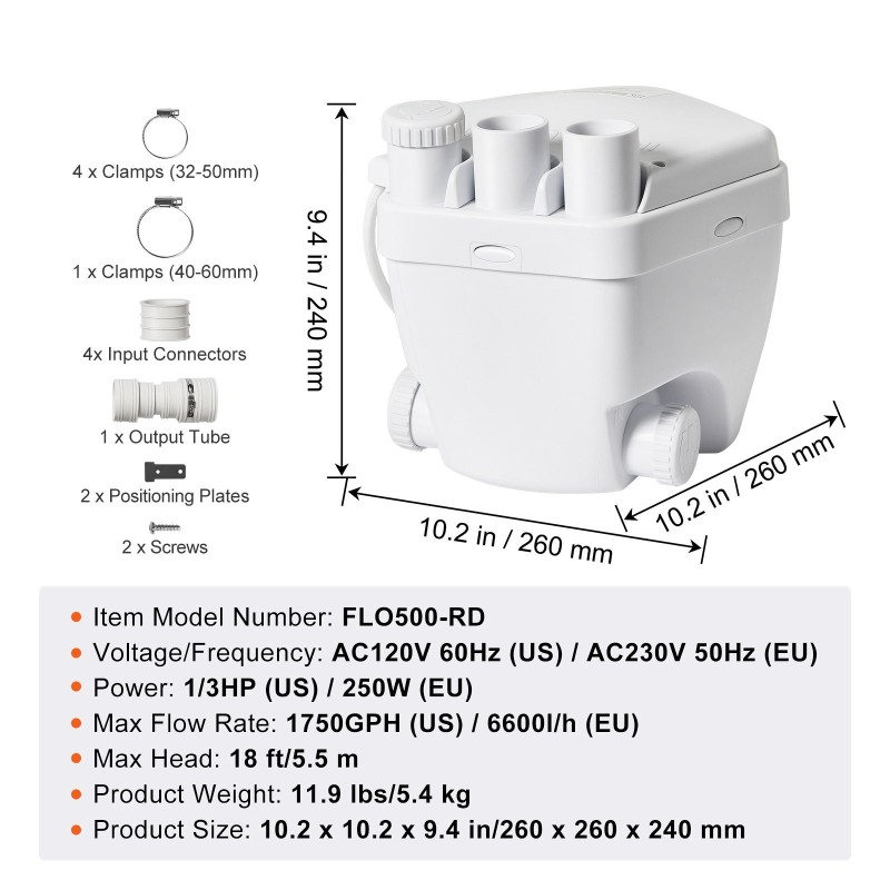 Allaspumppu 200 wattia automaattinen öljytäytteinen moottori valualumiininen runko 3,8 senttimetriä poistoyhde