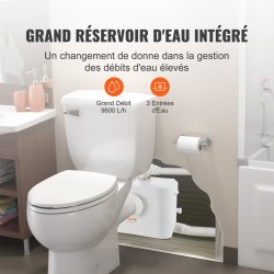 Pilppupumppu 700 wattia kuparimoottorilla 9600 l/h 10 m nostokorkeus 3 sisääntuloa