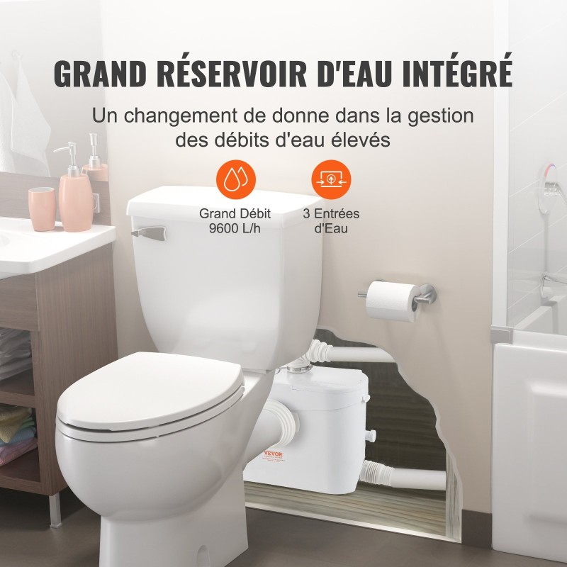 Pilppupumppu 700 wattia kuparimoottorilla 9600 l/h 10 m nostokorkeus 3 sisääntuloa