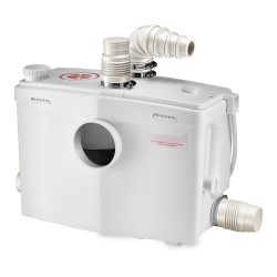 Jätevesimurskapumppu 1200W 180 l/min 10 m 4 tuloliitäntää wc ja pesutiloihin