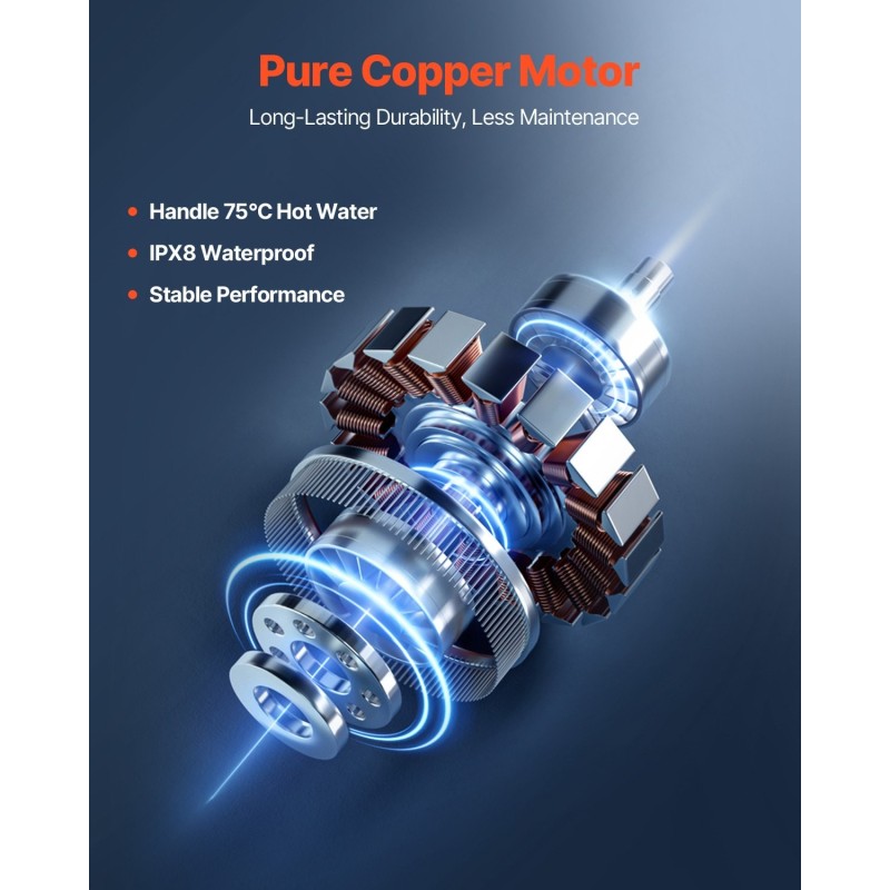 Pilkkova jätevesipumppu 500 wattia 110 litraa minuutissa 8 metrin nostokorkeus 4 tuloaukkoa