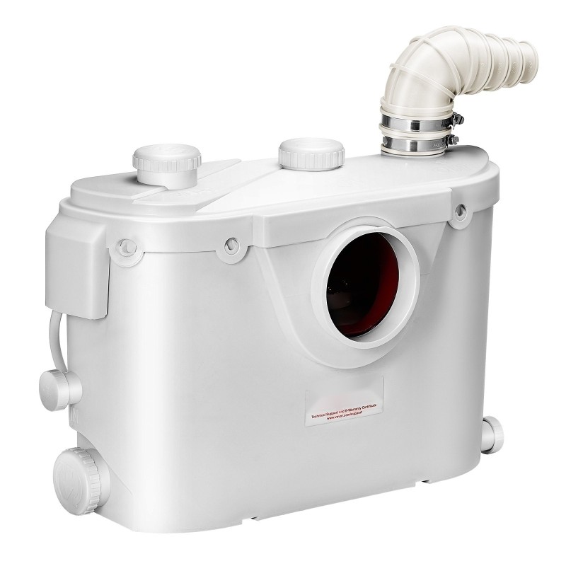 Pilkkova jätevesipumppu 500 wattia 110 litraa minuutissa 8 metrin nostokorkeus 4 tuloaukkoa