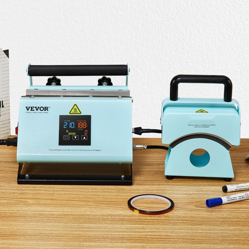 Lämpöprässi kaksitoiminen juoma ja lippalakeille silikonialustalla sopii 11–30 unssin mukeille