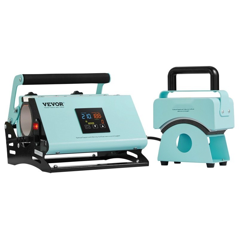 Lämpöprässi kaksitoiminen juoma ja lippalakeille silikonialustalla sopii 11–30 unssin mukeille