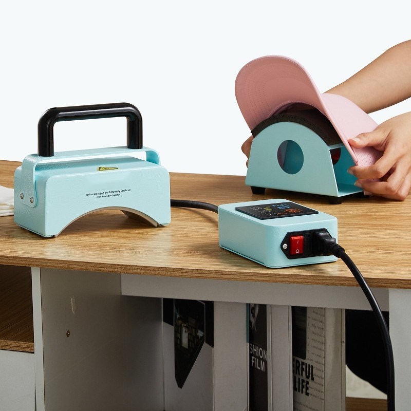 Lippalakkipainokone keramiikkapinnoitetulla lämmityslevyllä 150 x 80 mm silikonialustalla digitaalisella ohjauspaneelilla