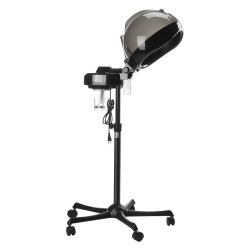 Hiushöyrystin polypropeenimuovi 300 mm kupu 2 höyrytasoa ionitila ajastin säädettävä korkeus