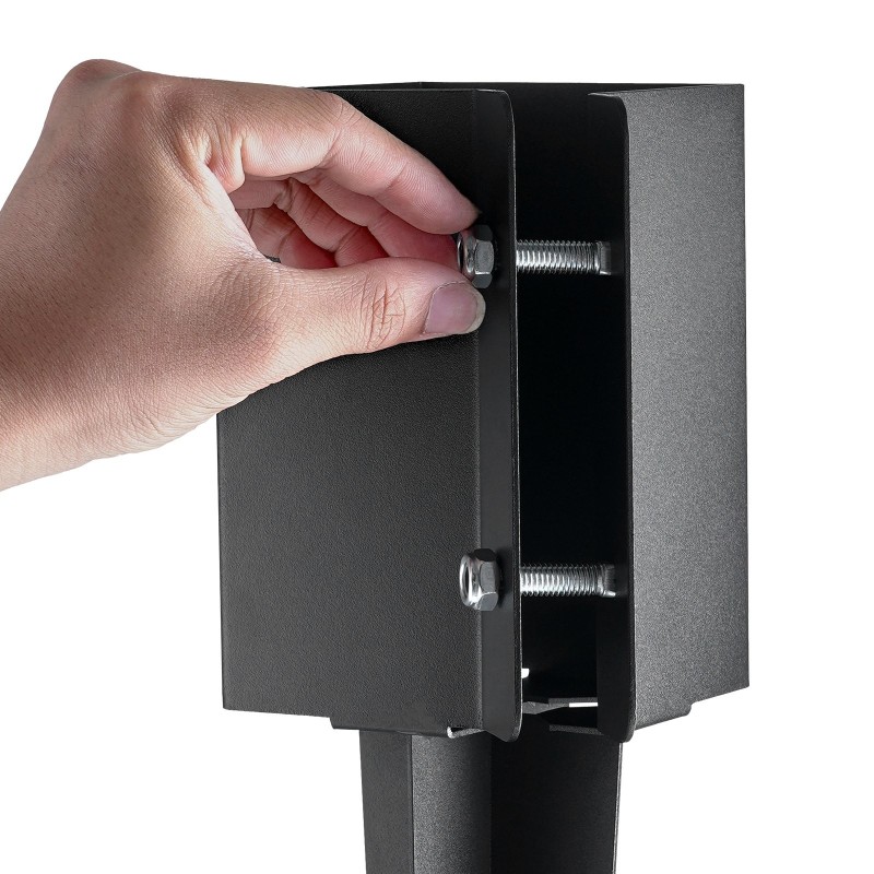 Maapiikit pulverimaalattua terästä 6 kpl 610 mm 89 mm pylväille