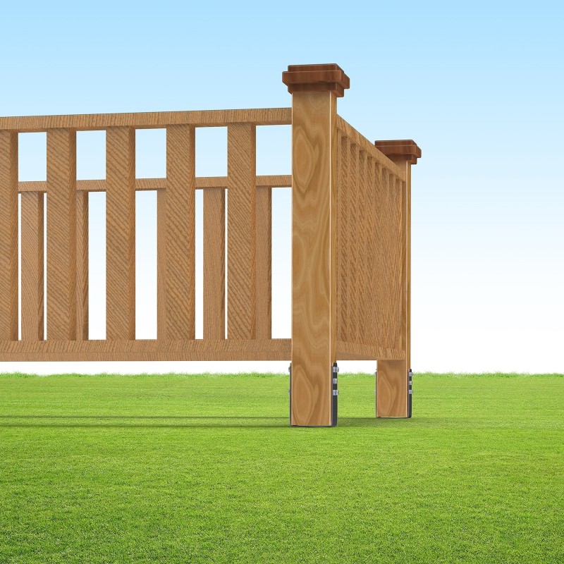 Maahan ruuvattava teräksinen tolpanpidike 89 mm 1 kpl postilaatikoille ja aitatolpille