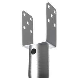 Ruuvattavat teräksiset maapiikit 4 kpl 100x70x700 mm aitapylväille