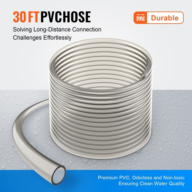 Akvaarion vedenvaihtaja ja pohjanpuhdistin sifonitoiminen 9,1 m PVC-letku messinkisovittimet