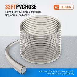 Akvaarion sorapuhdistin muoviletku 10,1 metriä kolme messinkiliitintä soran ja hiekan puhdistus