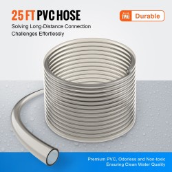 Akvaarion sorapuhdistaja ilman sähköä PVC letku 7,6 m 3 messinkiadapteria