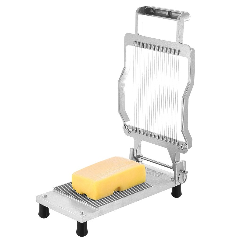 Juusto- ja leipäleikkuri 0,2 tuuman viipaleille alumiiniseosrunko 316 ruostumatonta terästä