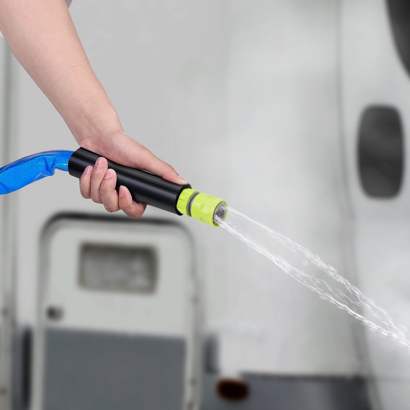 Lämmitettävä PVC-vesiletku 15,2 m matkailuautoon juomavedelle turvallinen -42,7°C