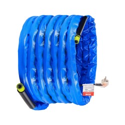 Lämmitettävä PVC-vesiletku 15,2 m matkailuautoon juomavedelle turvallinen -42,7°C