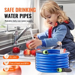 Lämmitettävä juomavesiletku polyvinyylikloridi 7,6 m 5/8 tuuman itsesäätyvä lyijytön BPA-vapaa matkailuautoihin