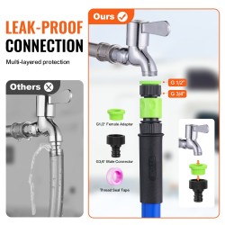 Lämmitetty juomavesiletku 22,9 m 5/8 tuuman sisähalkaisija -42,7 °C pikaliittimillä