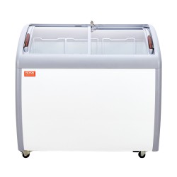 Jäätelöarkkupakastin 264 L lasikannellinen 3 lankakoria valkoinen