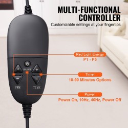 Punavalohoitomatto koko keholle 1800×800 mm 1280 LED 660/850 nm