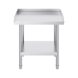 Ruostumaton teräs työtaso 610 610 660 mm 3 sivuinen roiskelista säädettävä hylly