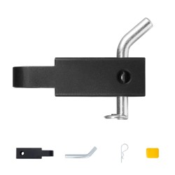 Sakkelikoukku alumiiniseos 6061-T6 2-tuumaisille vastaanottimille lukitustapilla suurin käyttökantavuus 4989 kg