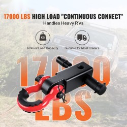 D-sakkeli vetokoukku hiiliteräs sopii 2 tuuman vetopäähän vetotapin lukolla enimmäiskuorma 7710 kg