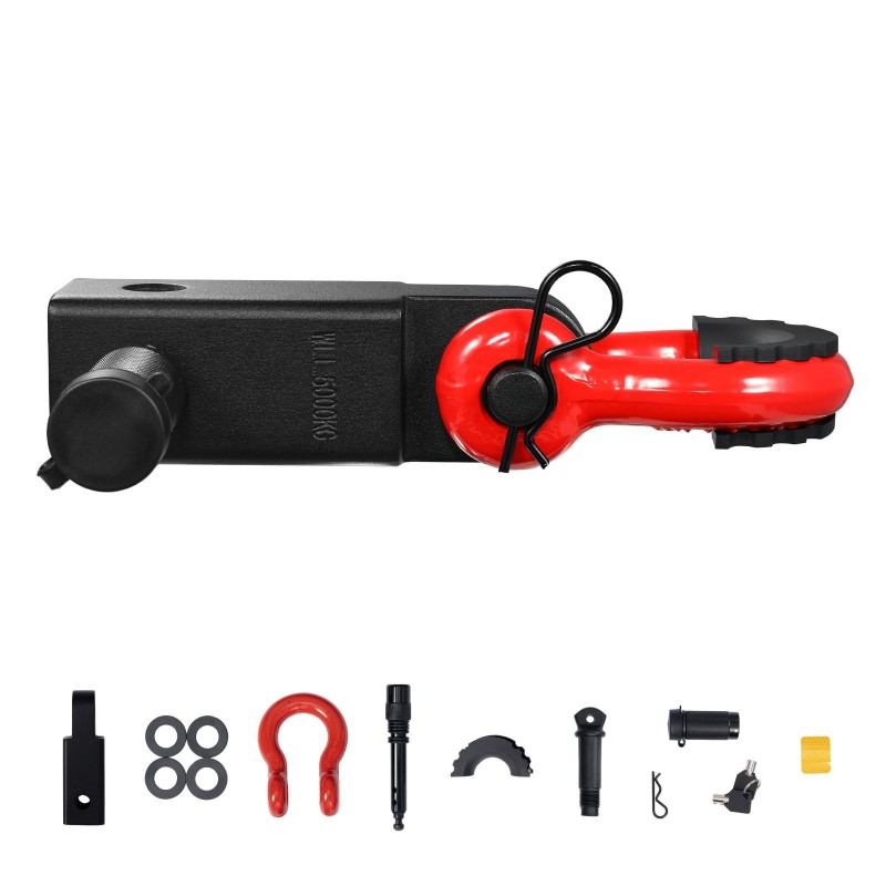 D-sakkeli vetokoukku hiiliteräs sopii 2 tuuman vetopäähän vetotapin lukolla enimmäiskuorma 7710 kg