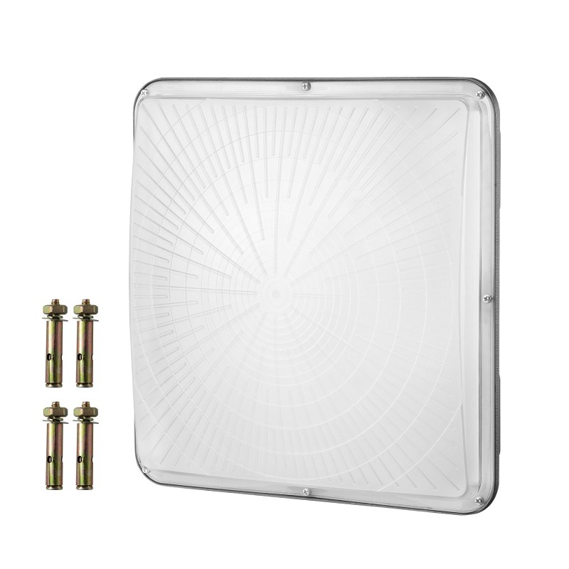 LED-katoksivalaisin 150W 16500 lm 5000K IP65 painevalettu alumiinikotelo 315 x 315 mm