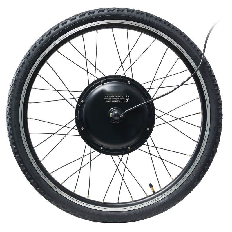 Etupyörän muunnossarja sähköavusteiseen pyörään 1000W 48V 26-tuumaiselle vanteelle LCD-näytöllä PAS-järjestelmällä