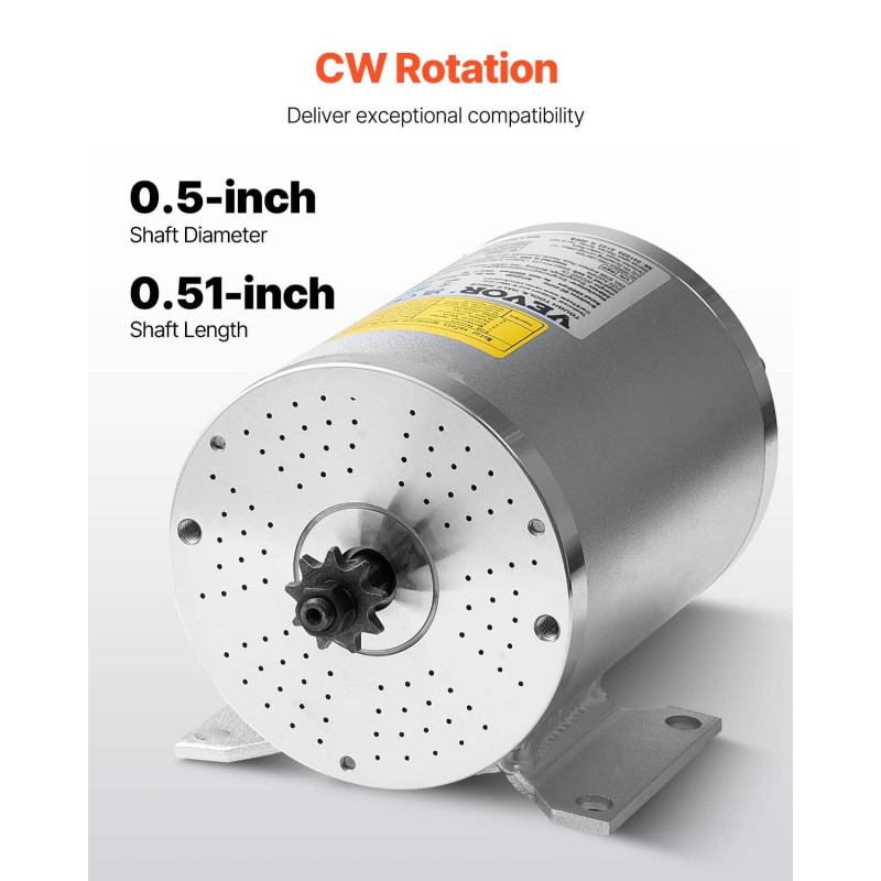 Harjaton 72V 3000W tasavirtamoottori sähköpyöriin ja sähköskoottereihin