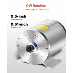 Harjaton tasavirtamoottoripaketti 1800W 48V 4500 rpm ohjain ja kaasukahva sähköajoneuvoihin