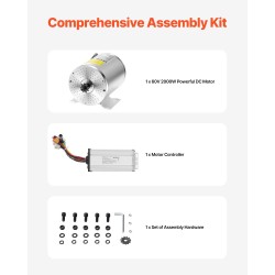 Harjaton tasavirtamoottoripaketti 2000W 60V 4500 r/min XT60-liittimellä sähköpyöriin ja skoottereihin