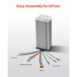 Harjaton moottoripaketti 1800 watin 48 voltin sähköpyöriin skoottereihin gokartteihin päivitetty ohjain kaasupoljin