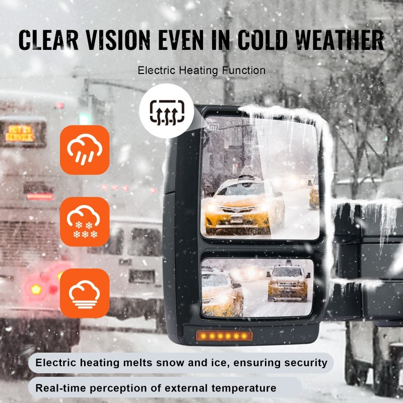 Peräkärrypeilit pari 2004–2014 Ford F150 sähkösäätöiset lämmitettävät suuntavaloilla allasvaloilla taso- ja kuperalasit