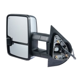 Vetokoukkupeilit sähkösäädettävät ja lämmitettävät hopeanväriset sopivat Chevrolet Silverado 2007–2014 GMC ja Cadillac