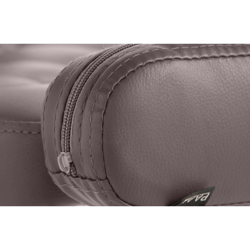 Dublin säädettävä työjakkara keinonahkapäällysteellä ja käsinojilla