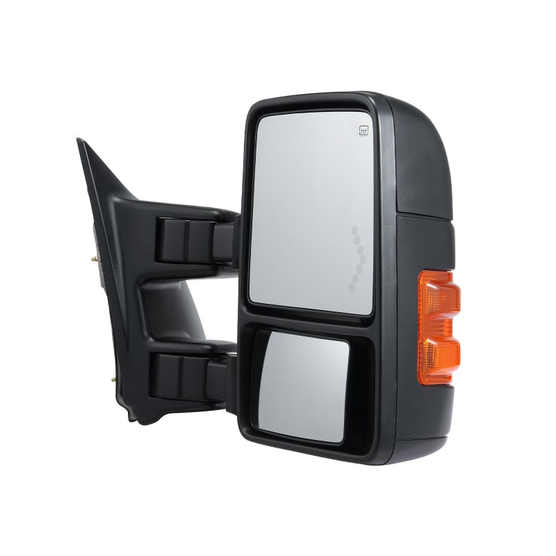 Vetokoukkupeilit vasen ja oikea Ford F250–F550 2008–2016 lämmitetyt suuntavalolla musta