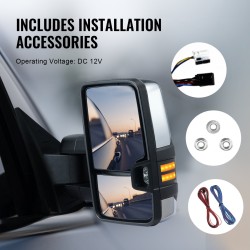 Vetypeilisarja pari sähköisesti säädettävä ja lämmitettävä suuntavalolla Chevrolet Silverado 2003–2007