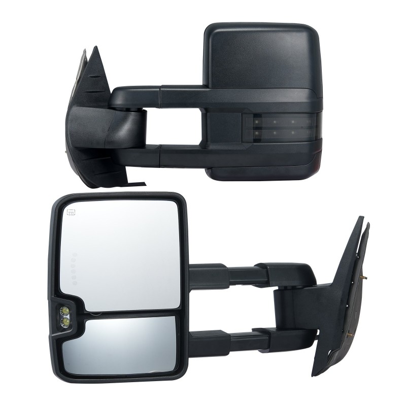 Peruutuspeilit sähkösäätöiset lämmitettävät laajennetut Chevrolet Silverado GMC Cadillac 2007–2014