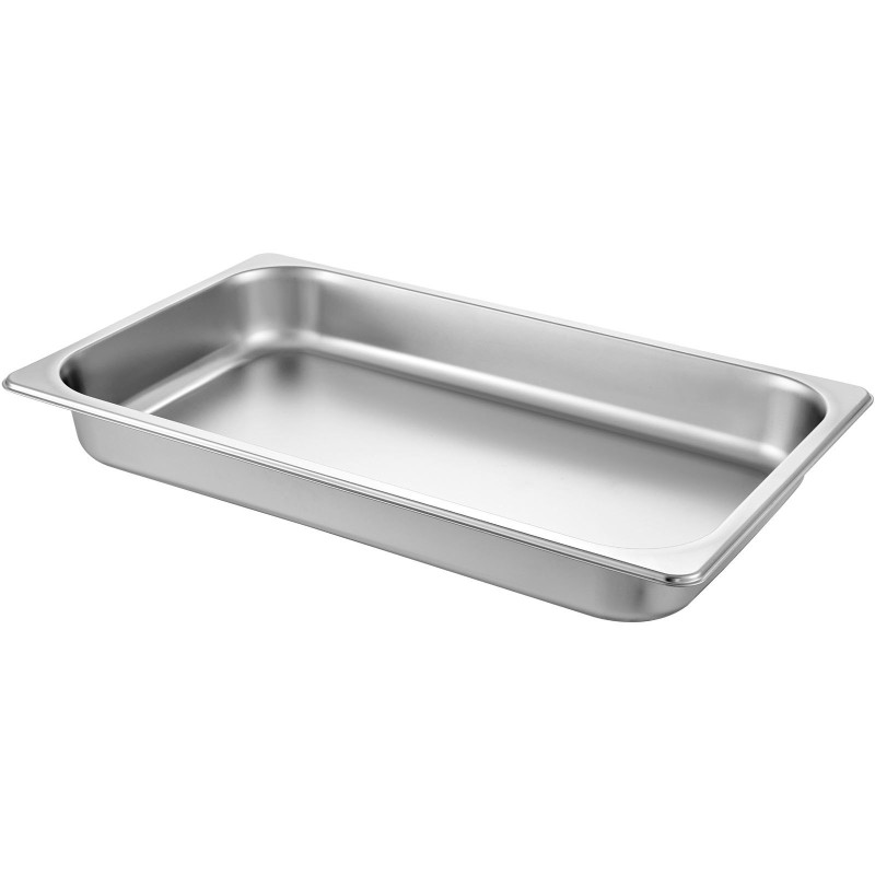 Täysikokoiset ruostumattomat GN-astiat buffet-käyttöön 6 kpl 8,5 l 537x330x65 mm