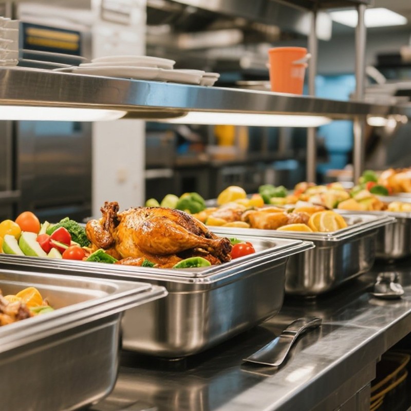 Täysikokoinen GN 1/1 ruostumaton teräs höyryvuoka 145 mm 20,5 l