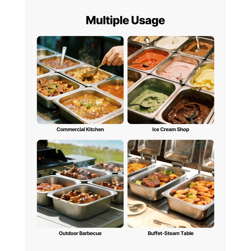 Ruostumaton teräs GN-astia puolikokoinen 148 mm syvä 9 litraa kansilla 2 kappaletta