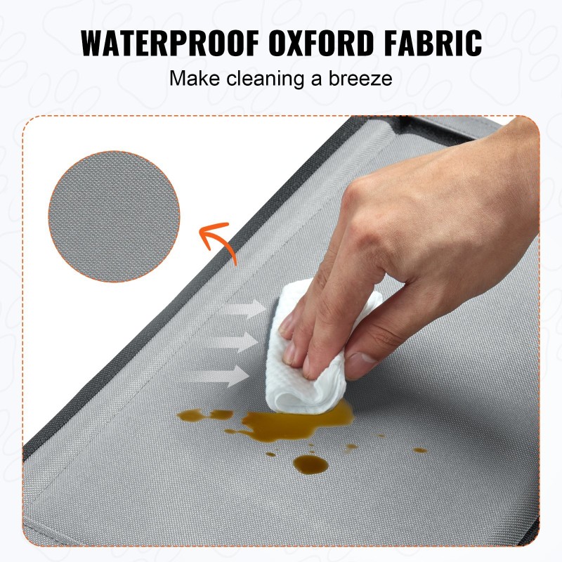 Koiran turvaistuin autoon 600D vedenpitävä kangas lasikuitutangot 26 paunaa harmaa