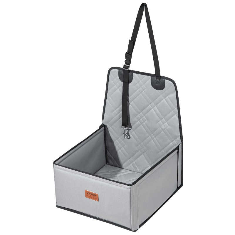 Koiran turvaistuin autoon 600D vedenpitävä kangas lasikuitutangot 26 paunaa harmaa