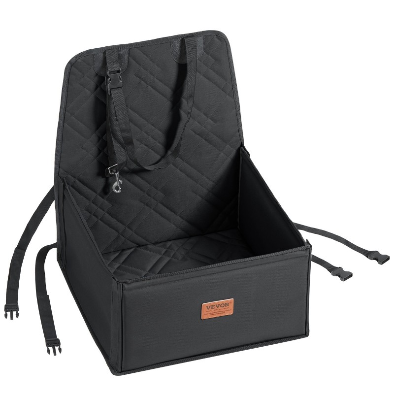 Koiran autosänky vedenpitävä kangas puuvillatäytteinen tukeva runko enintään 12 kg musta