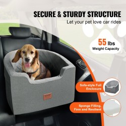 Koiran autopenkki vesitiivis Oxford-kangas sienitäytteellä irrotettavalla päällisellä pienille ja keskikokoisille