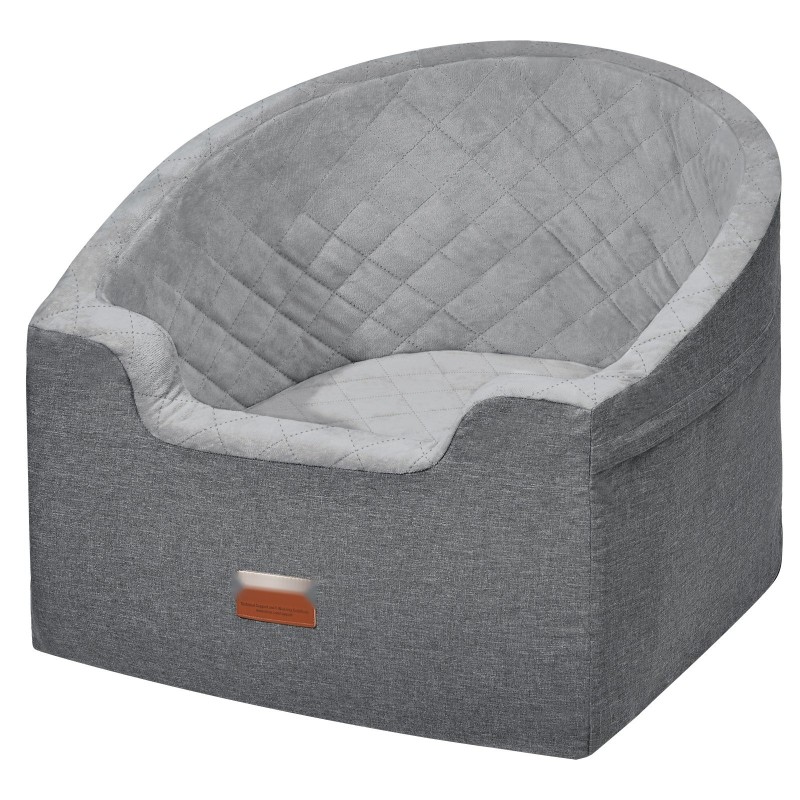 Koiran autopenkki vesitiivis Oxford-kangas sienitäytteellä irrotettavalla päällisellä pienille ja keskikokoisille